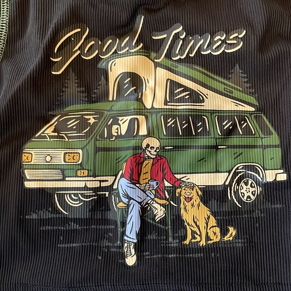 “Good times” cropped graphic tank top - Picture 3 of 3